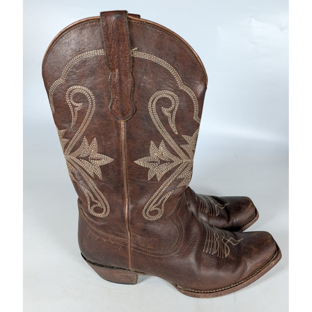 Idyllwind Buttercup Brown Leather Square Toe Western Boots Women's 9B